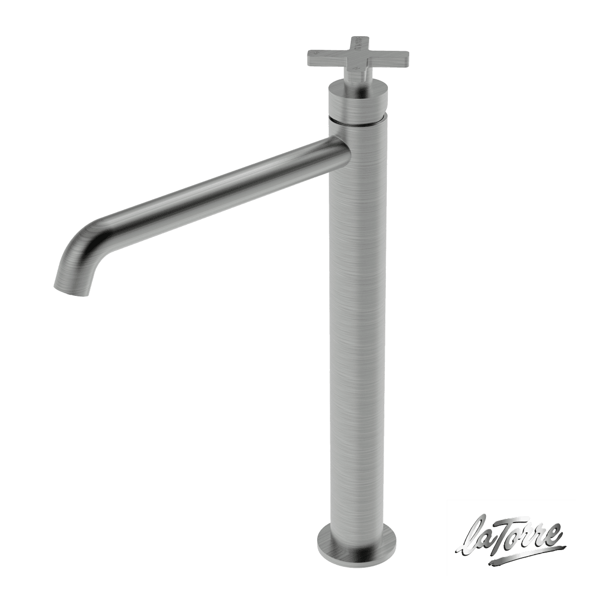 Μπαταρία Νιπτήρος Ψηλή La Torre Elle Cross 38016-110 Inox Brushed