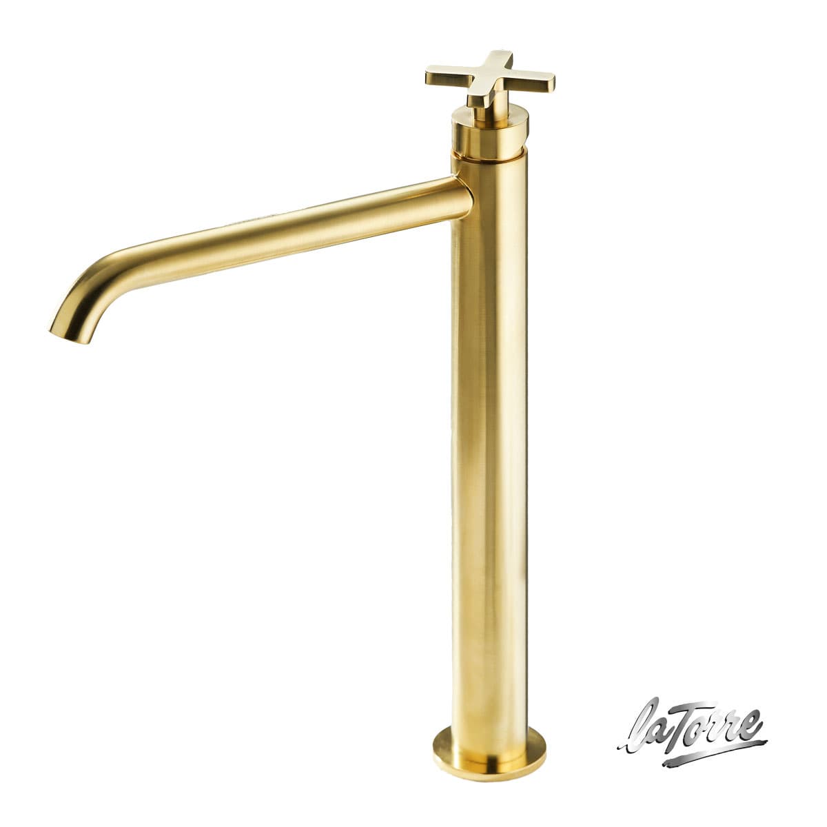 Μπαταρία Νιπτήρος Ψηλή La Torre Elle Cross 38016-201 Gold Brushed