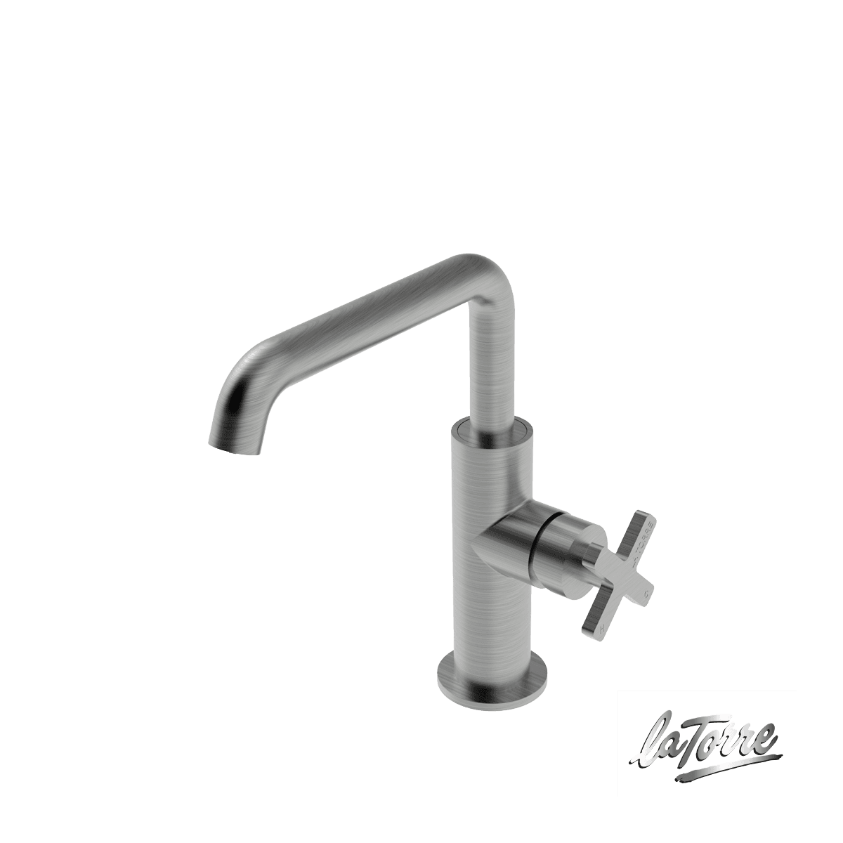 Μπαταρία Νιπτήρος La Torre Elle Cross 38020-110 Inox Brushed