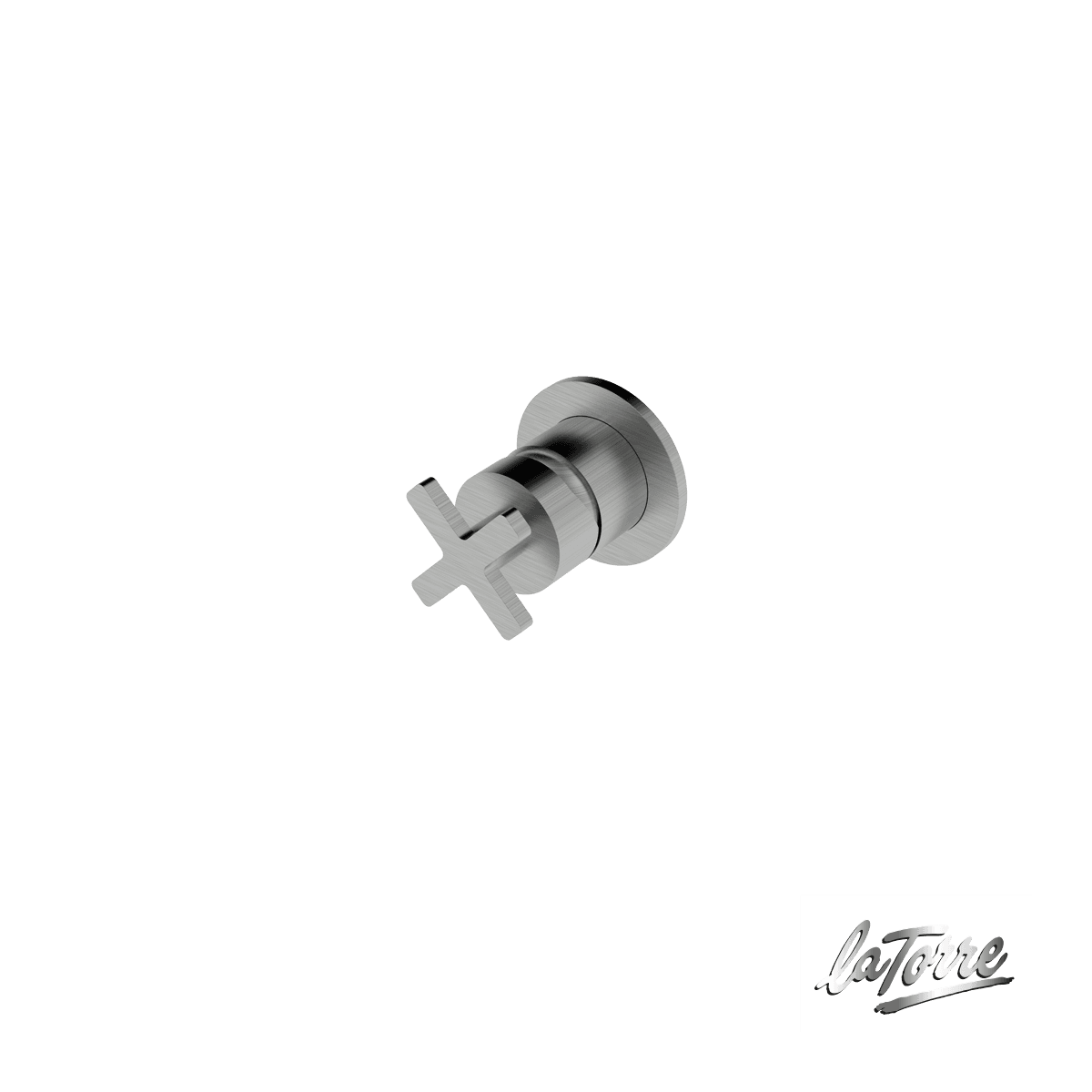 Μίκτης Εντοιχισμού 1 εξόδου La Torre Elle Cross 38300-110 Inox Brushed