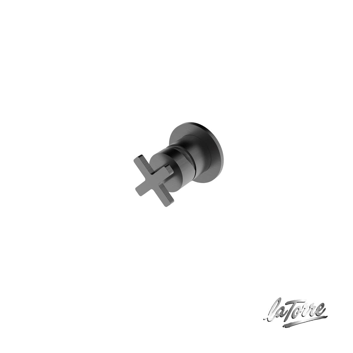 Μίκτης Εντοιχισμού 1 εξόδου La Torre Elle Cross 38300-410 Black Brushed