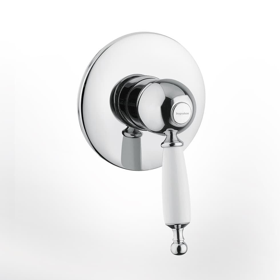 Μίκτης Εντοιχισμού 1 εξόδου Bugnatese Oxford 6330-100 Χρώμιο με Πορσελάνη