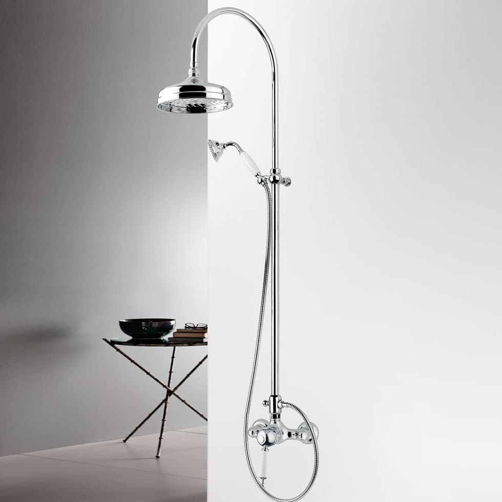 Κολώνα Ντους με Μπαταρία Bugnatese Oxford CD6336-100 Χρώμιο με Πορσελάνη