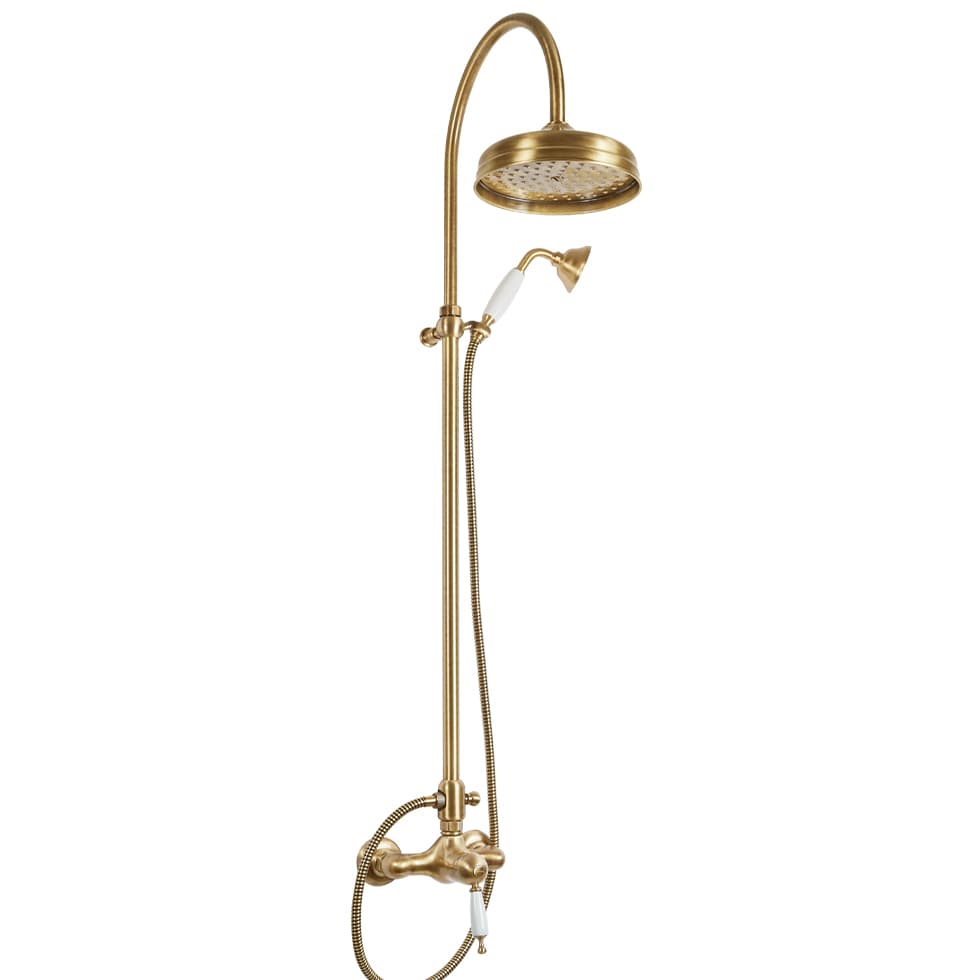 Κολώνα Ντους με Μπαταρία Bugnatese Oxford CD6336-220 Μπρονζέ με Πορσελάνη