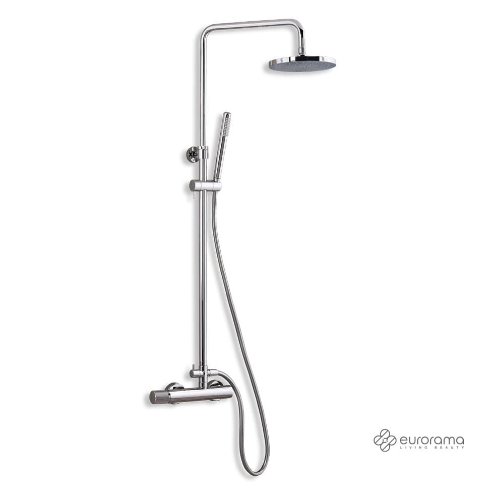 Κολώνα Ντους με Μπαταρία Eurorama Eletta Tecno 167065-100 Χρώμιο