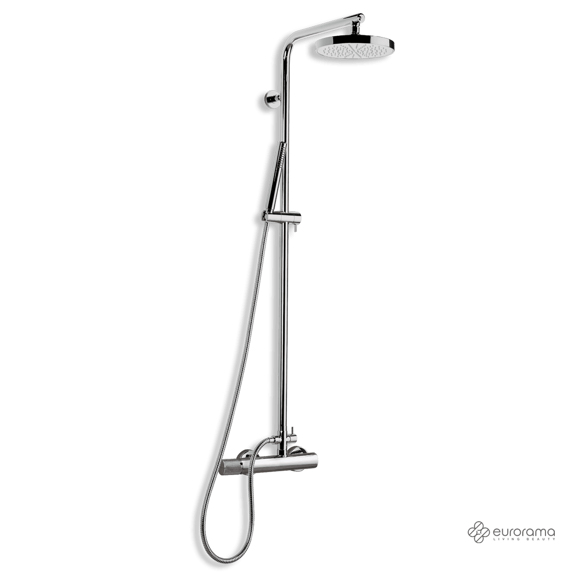 Κολώνα Ντους με Μπαταρία Eurorama Eletta Tecno 167066-100 Χρώμιο
