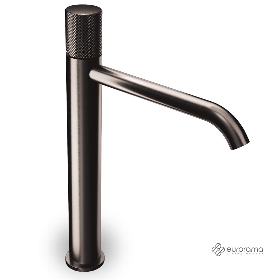 Μπαταρία Νιπτήρος Ψηλή Eurorama Eletta Tecno 167309P-410 Black Brushed