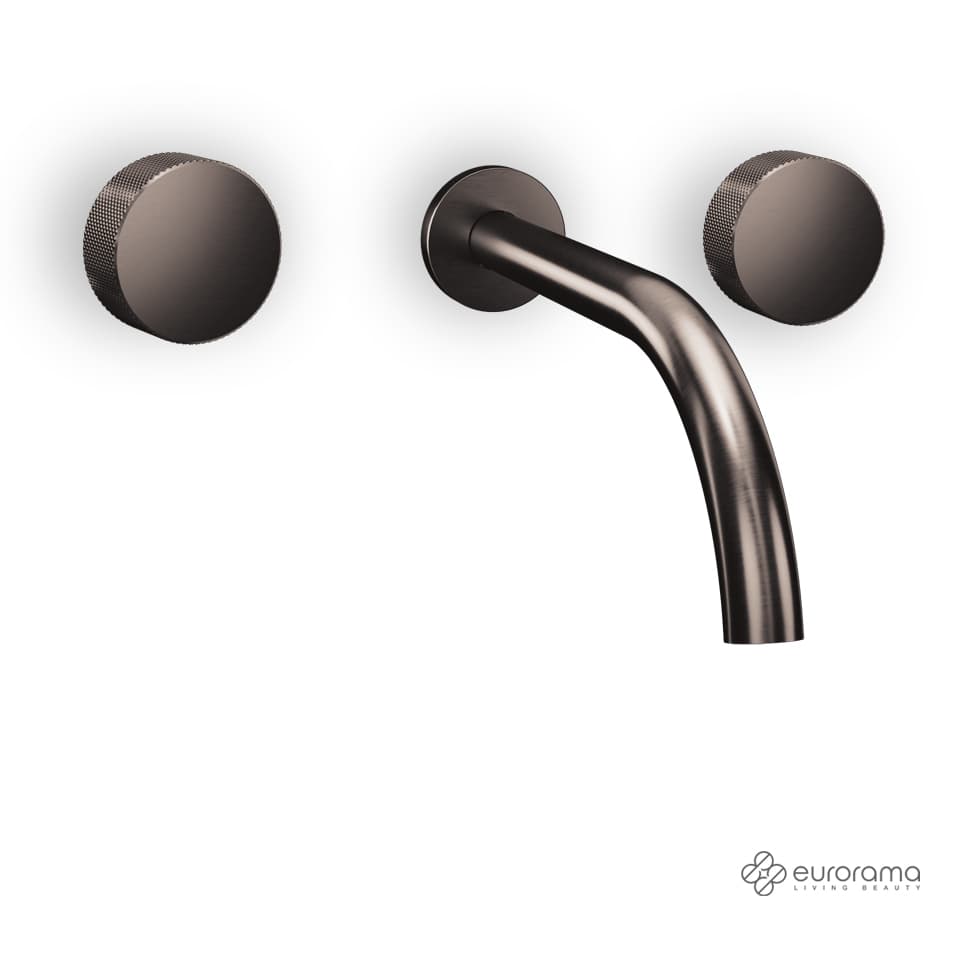 Μπαταρία Νιπτήρος Εντοιχισμού Eurorama Eletta Tecno 167901-410 Black Brushed