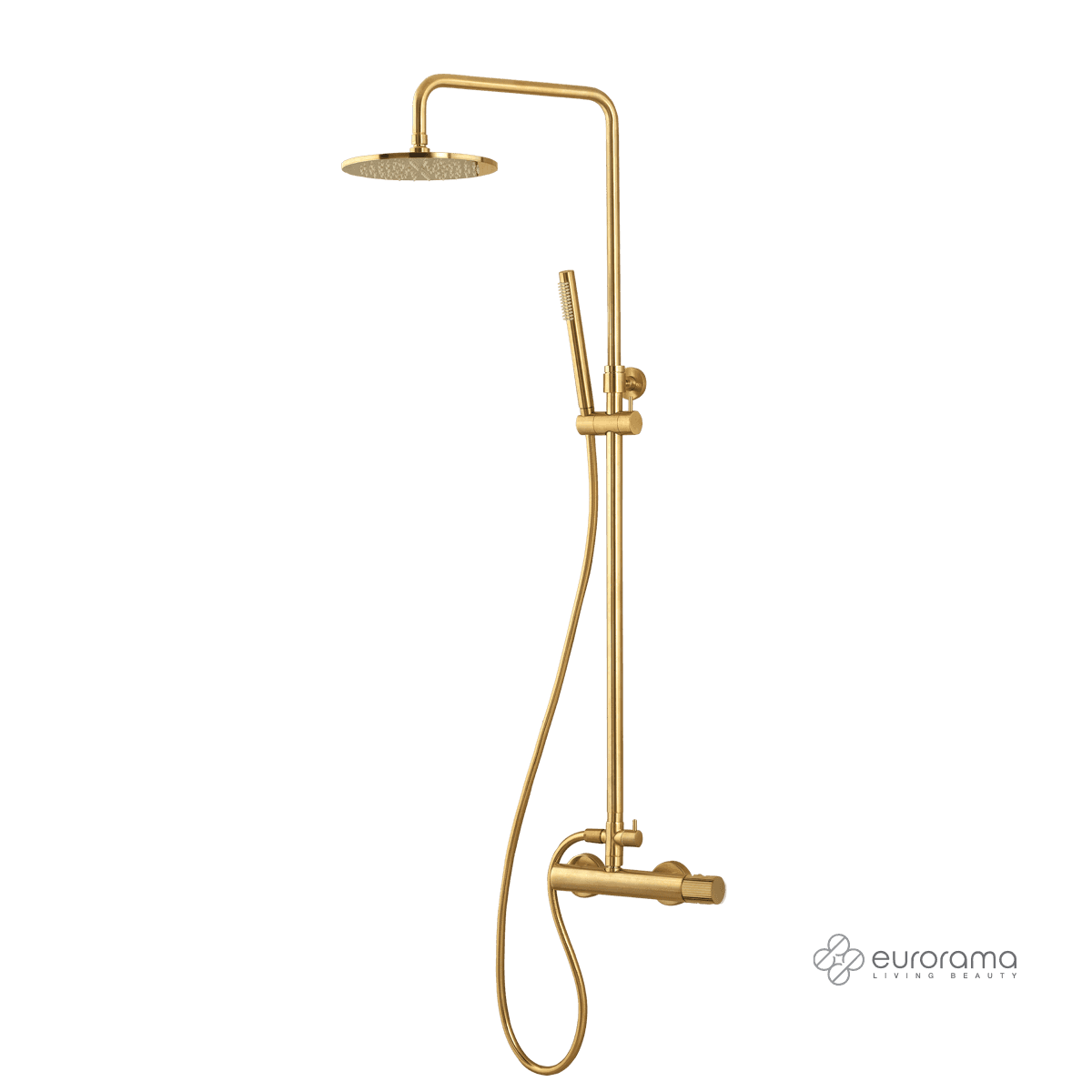 Κολώνα Ντους με Μπαταρία Eurorama Oso 178065-201 Light Gold Brushed