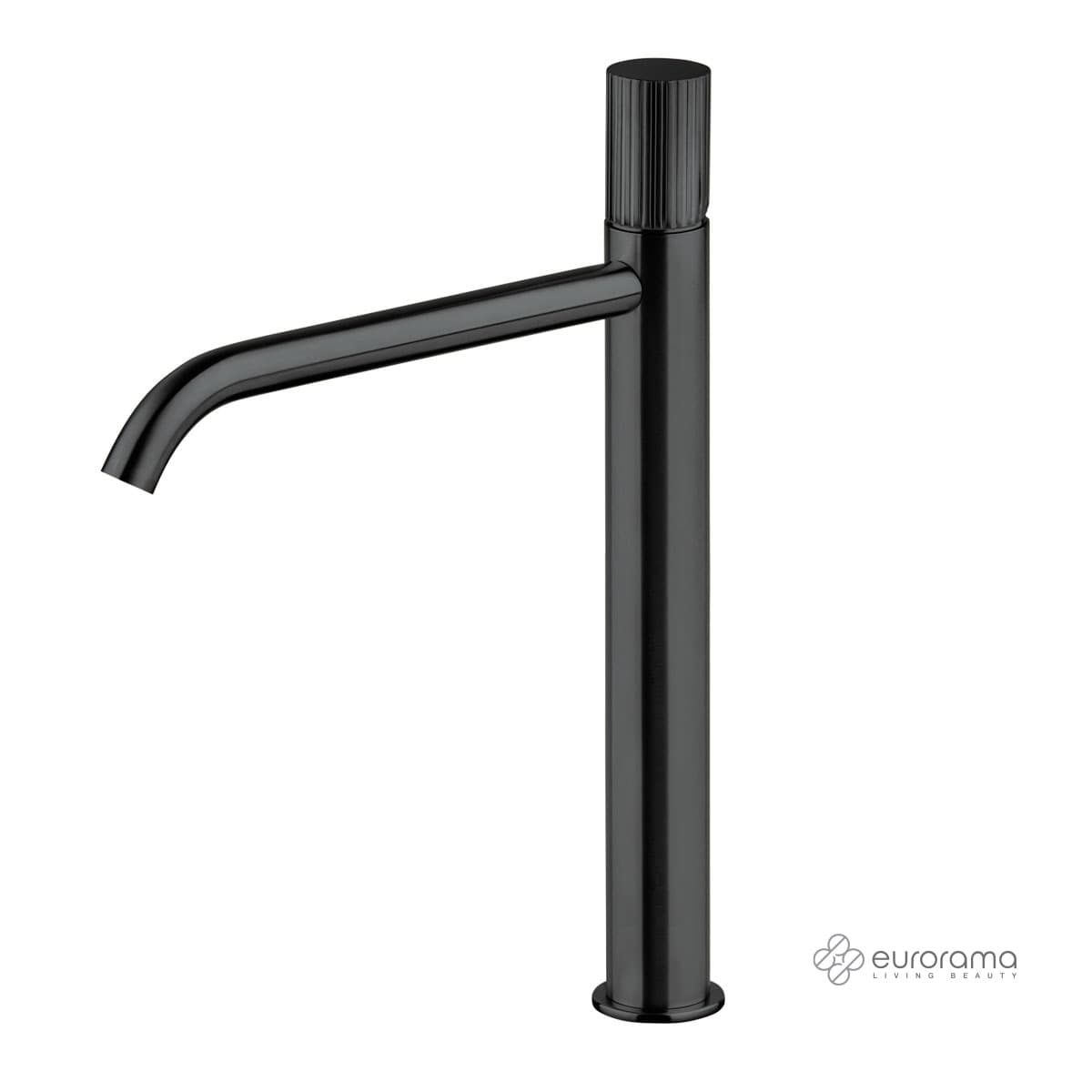 Μπαταρία Νιπτήρος Ψηλή Eurorama Oso 178309P-410 Black Brushed