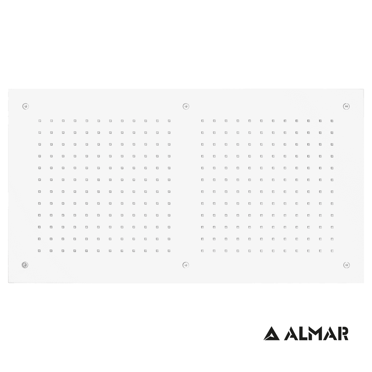 Κεφαλή Ντους Οροφής Εντοιχισμού Almar E044088-300 Rectangular Temptation Ματ Λευκό 70x38cm