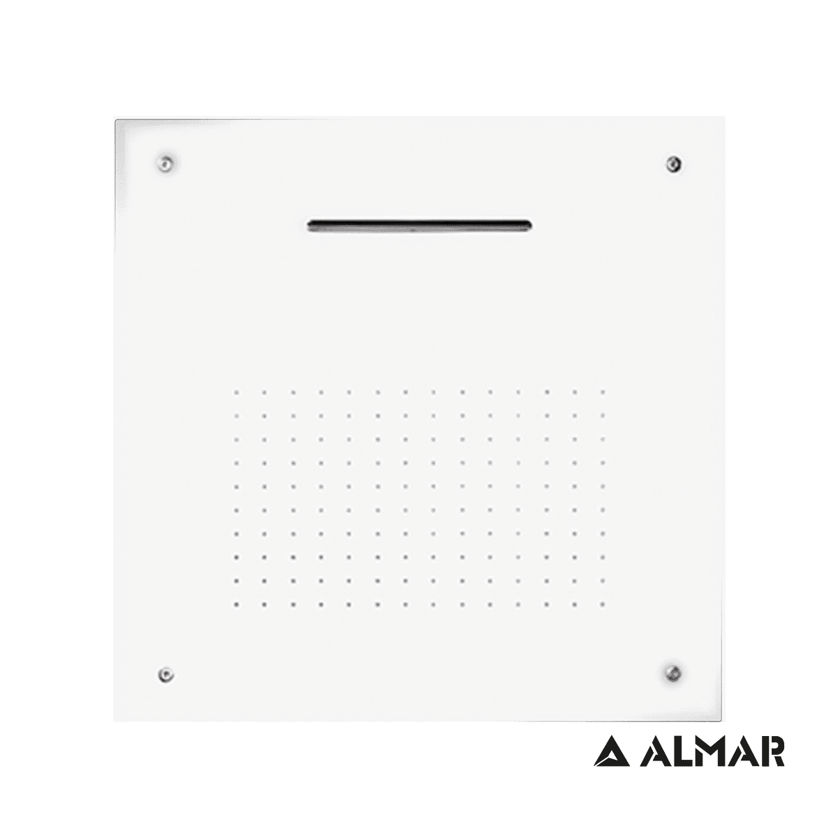 Κεφαλή Ντους Οροφής Εντοιχισμού Almar E044109-300 Square Temptation XL Ματ Λευκό 50x50cm