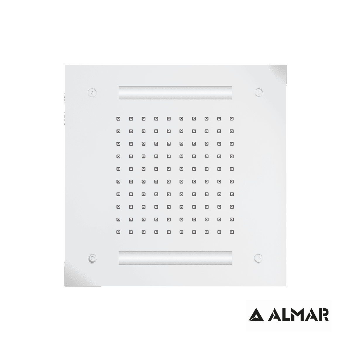 Κεφαλή Ντους Οροφής Εντοιχισμού Almar E044172-300 Easy Light Τemptation με Χρωματοθεραπεία Ματ Λευκό 30x30cm