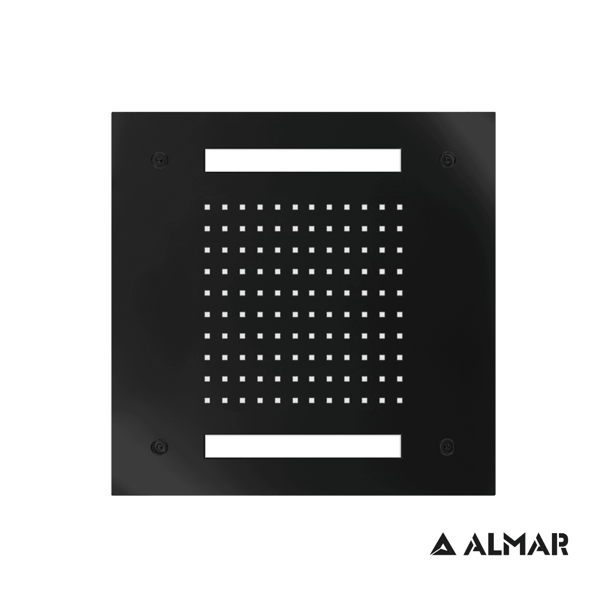 Κεφαλή Ντους Οροφής Εντοιχισμού Almar E044172-400 Easy Light Τemptation με Χρωματοθεραπεία Ματ Μαύρο 30x30cm