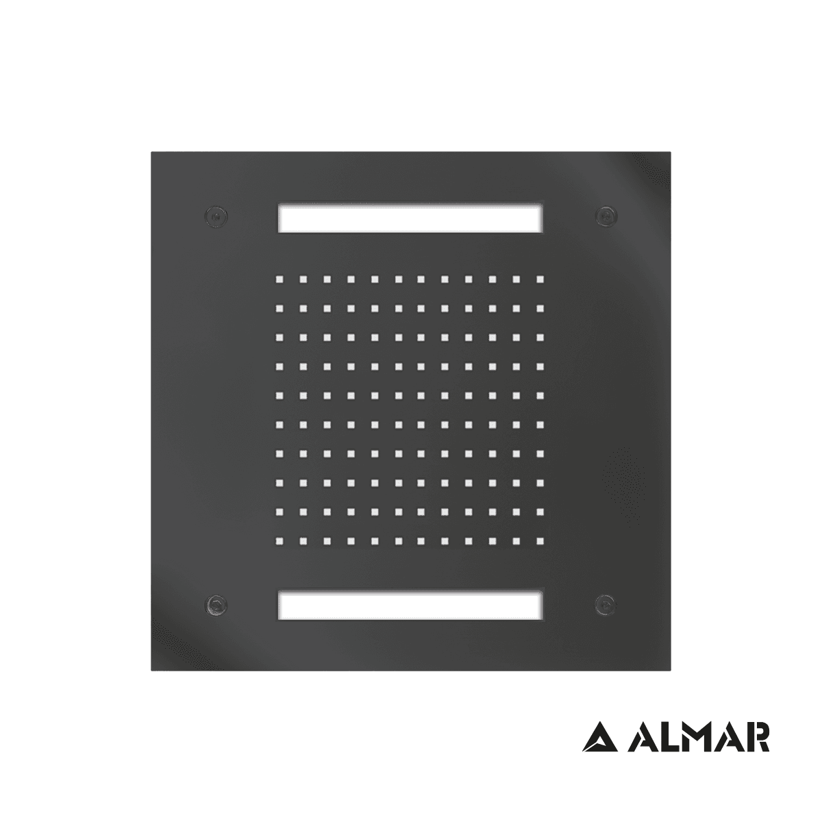 Κεφαλή Ντους Οροφής Εντοιχισμού Almar E044172-411 Easy Light Τemptation με Χρωματοθεραπεία Gold Brushed PVD 30x30cm