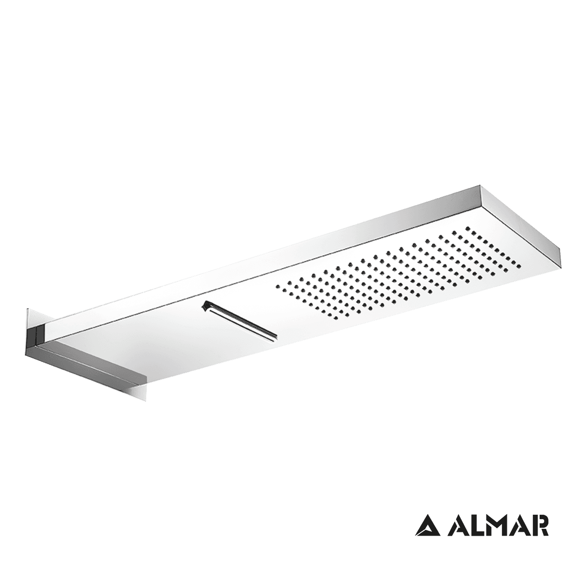 Καταρράκτης Ντους Επίτοιχος Almar E044199-111 Inox Σατινέ 19,2x5,5x53,7cm