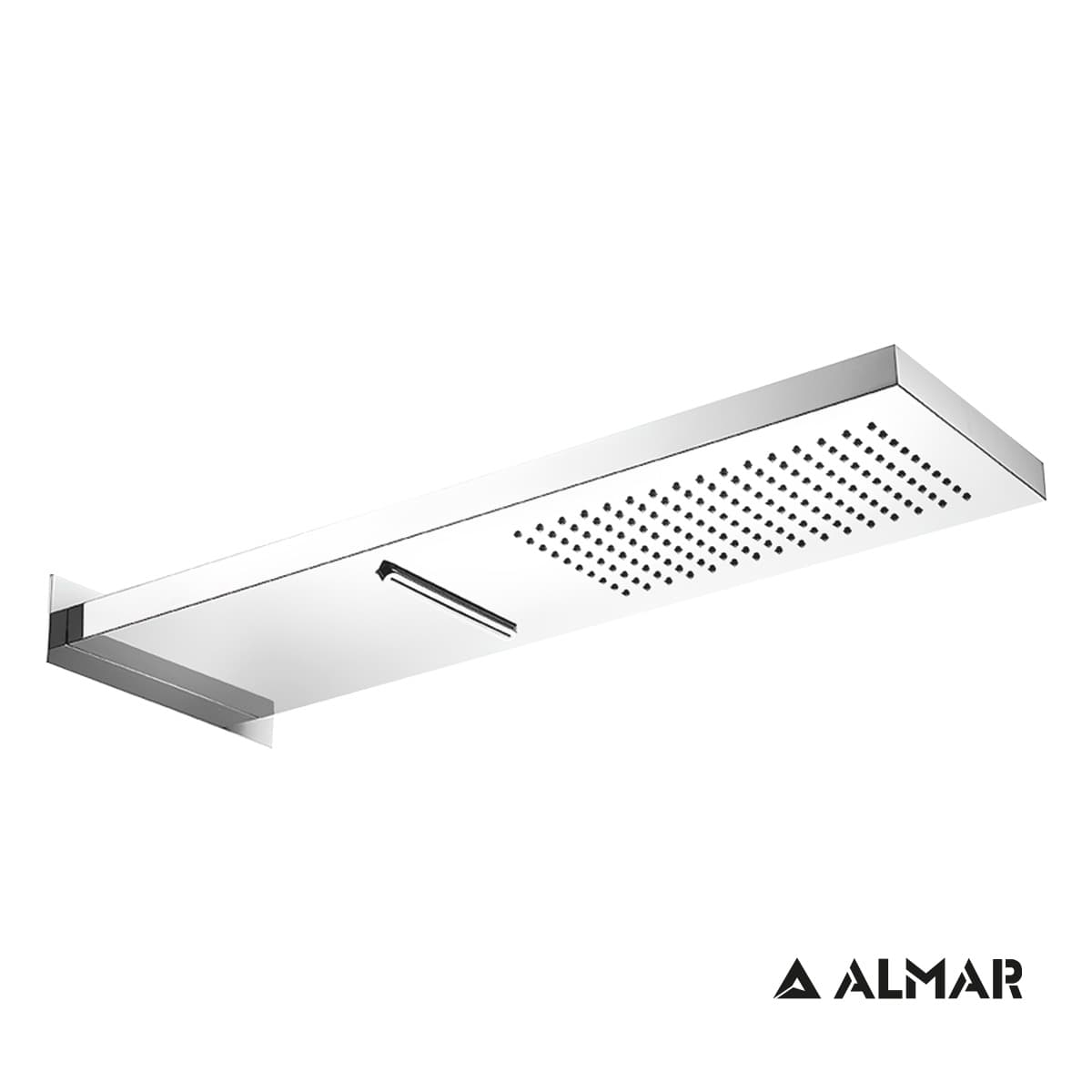 Καταρράκτης Ντους Επίτοιχος Almar E044199-111 Inox Σατινέ 19,2x5,5x53,7cm