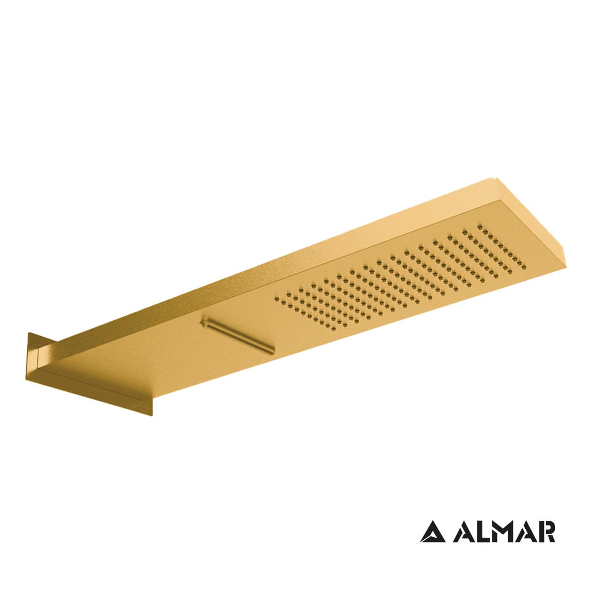 Καταρράκτης Ντους Επίτοιχος Almar E044199-211 Gold Brushed PVD 19,2x5,5x53,7cm