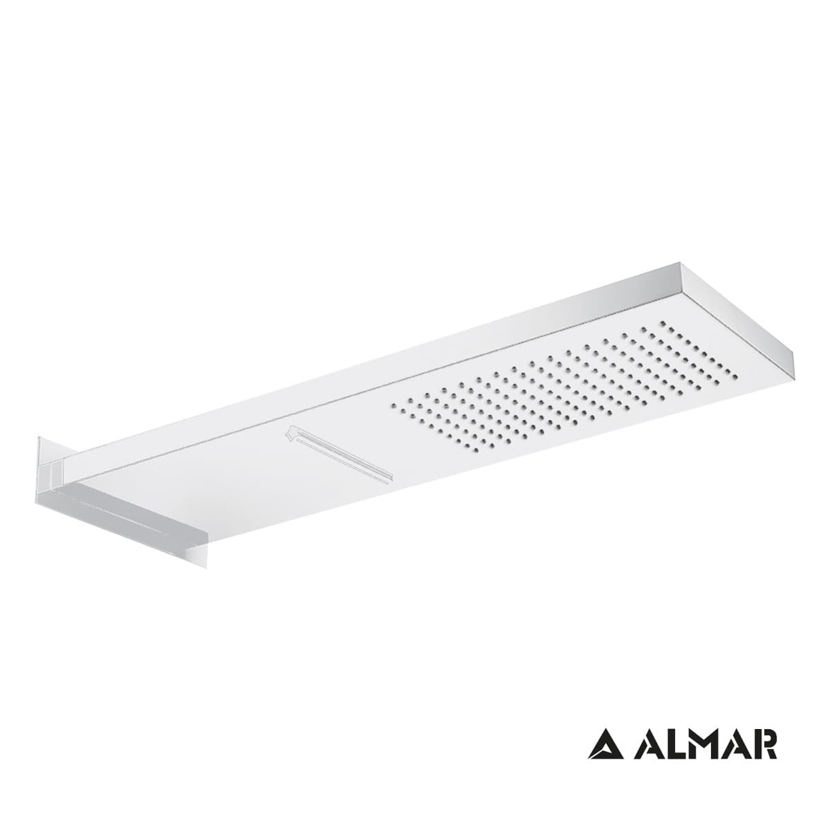 Καταρράκτης Ντους Επίτοιχος Almar E044199-300 Ματ Λευκό 19,2x5,5x53,7cm