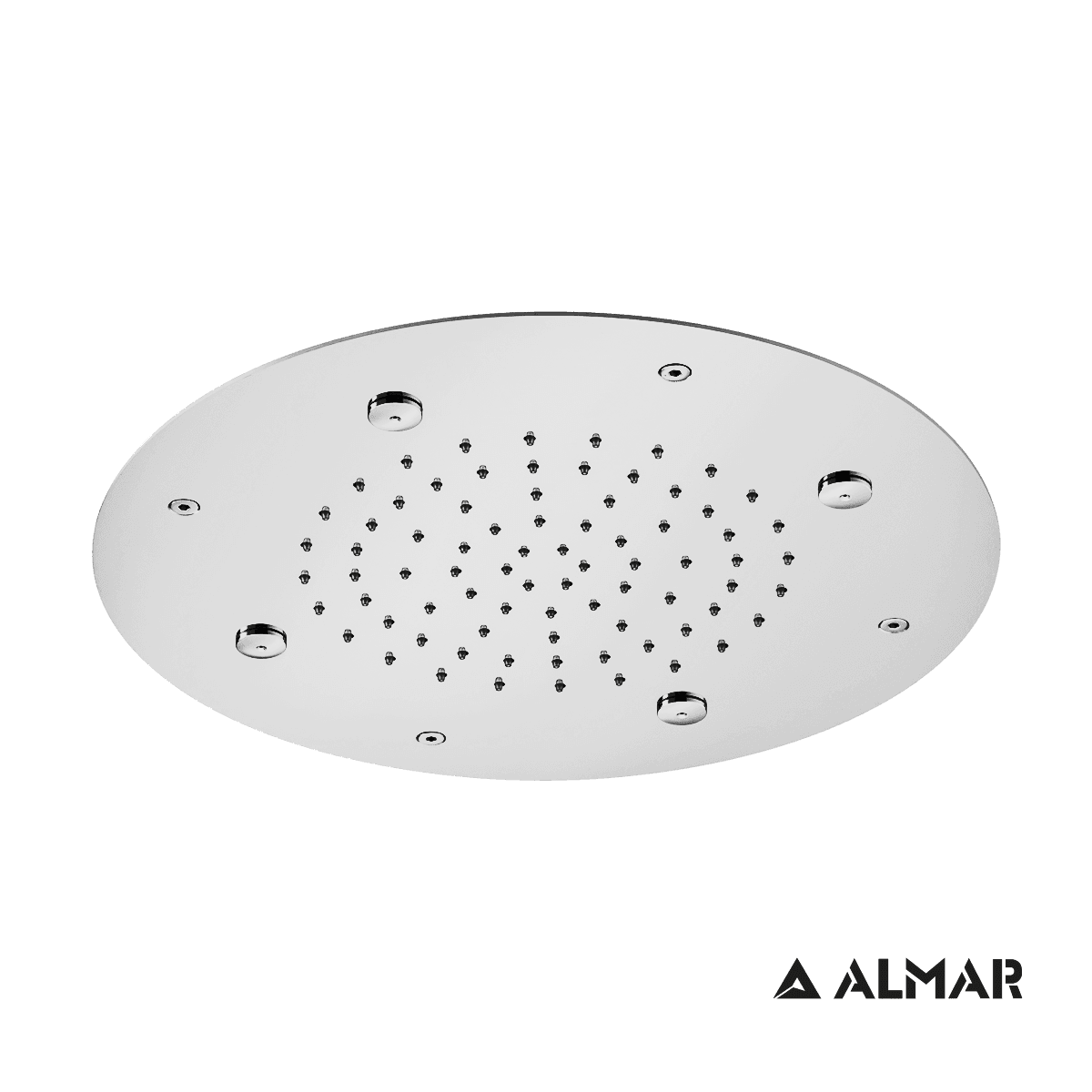 Κεφαλή Ντους Οροφής Εντοιχισμού Almar E044219-100 Round Mist Temptation Χρώμιο Φ38cm