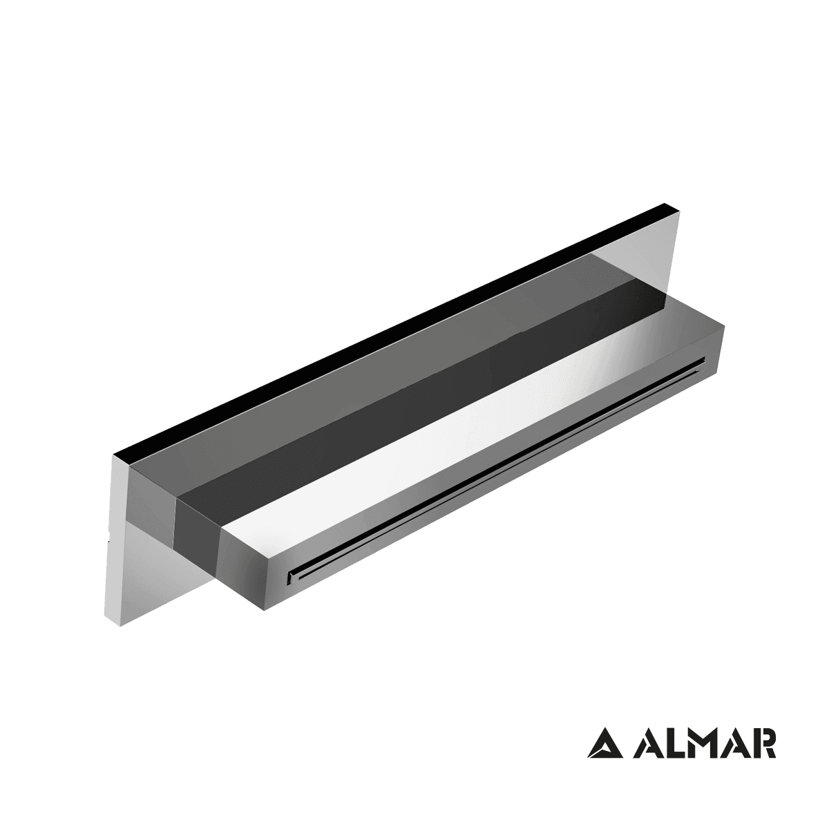 Καταρράκτης Ντους Επίτοιχος Almar E044273-100 Χρώμιο 29,2x8cm