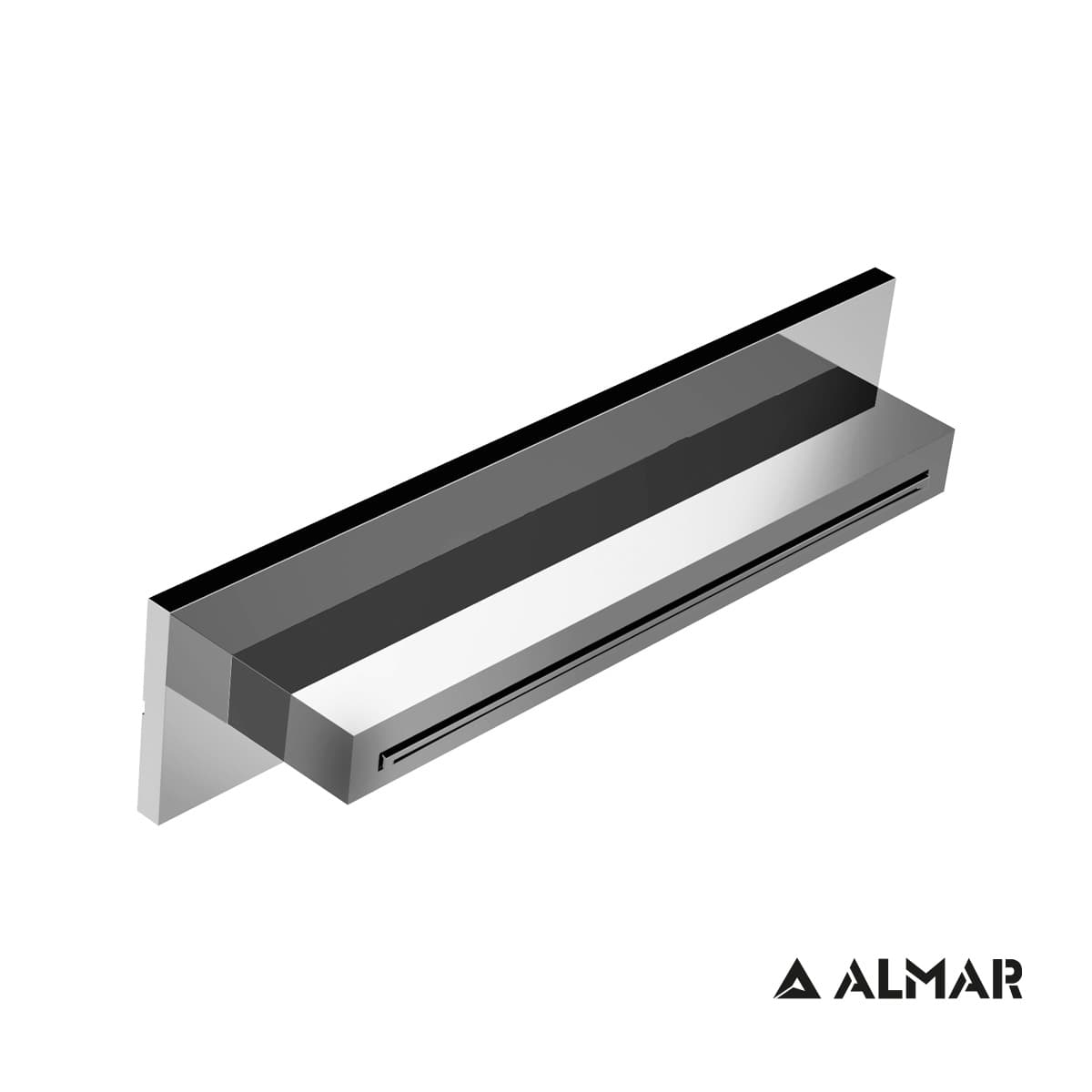 Καταρράκτης Ντους Επίτοιχος Almar E044273-100 Χρώμιο 29,2x8cm