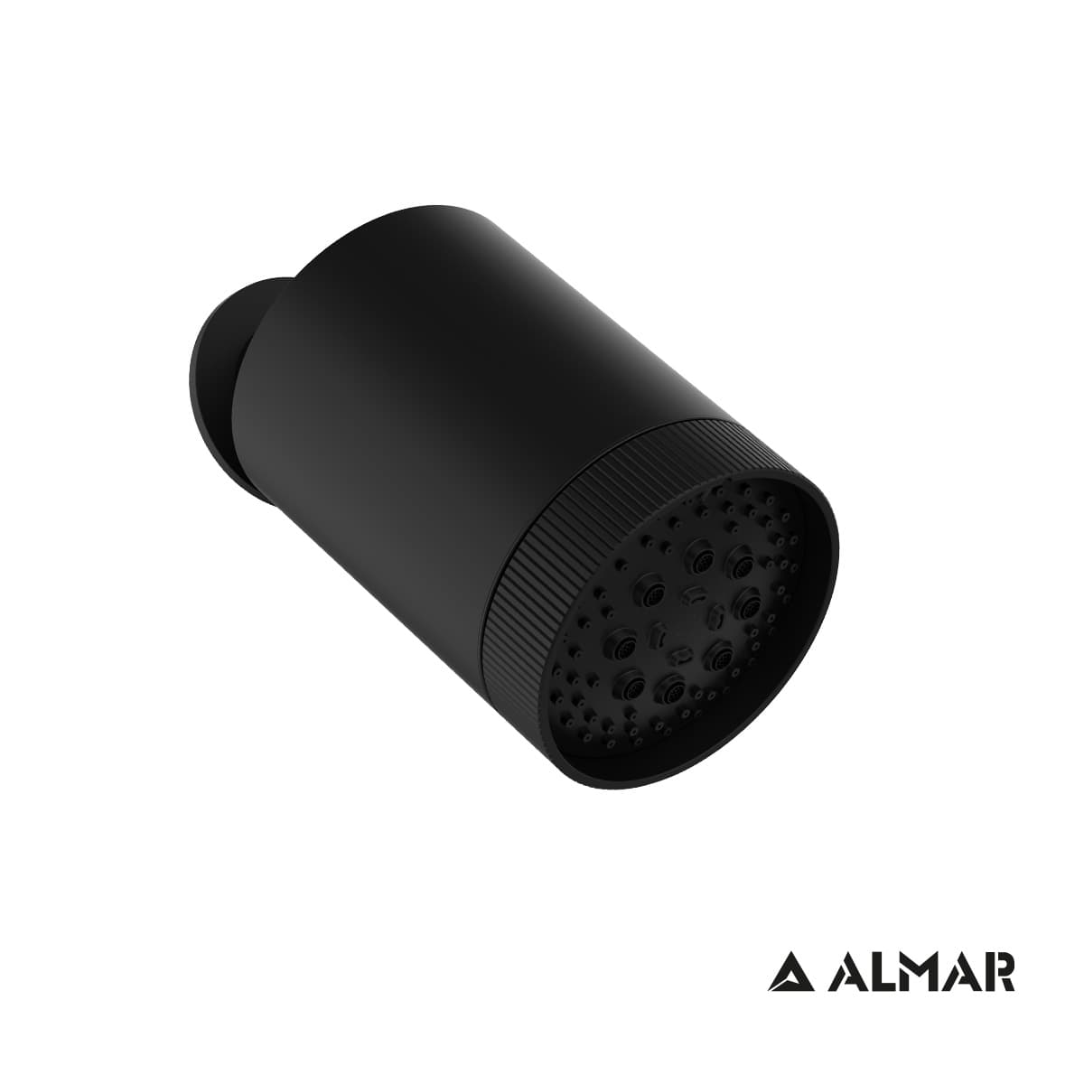 Κεφαλή Ντους Επίτοιχη Almar Beam Multijet E044286-400 Ματ Μαύρο Φ10,2x14,2cm
