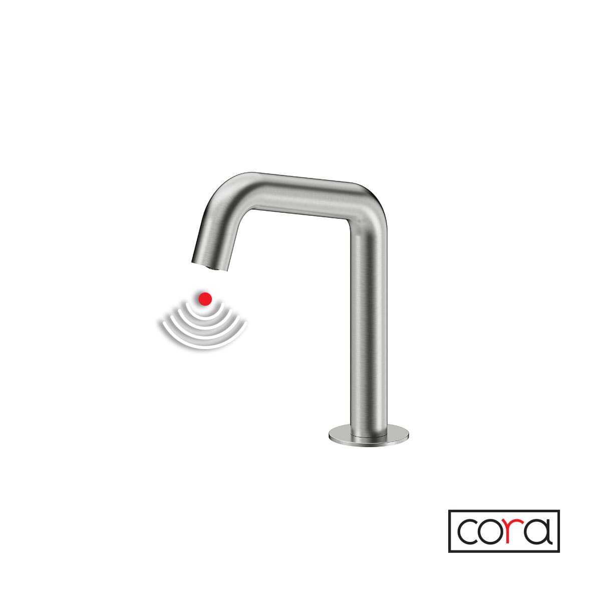 Μπαταρία Νιπτήρος Ηλεκτρονική Cora 6411-111 Inox Brushed (ρεύμα)