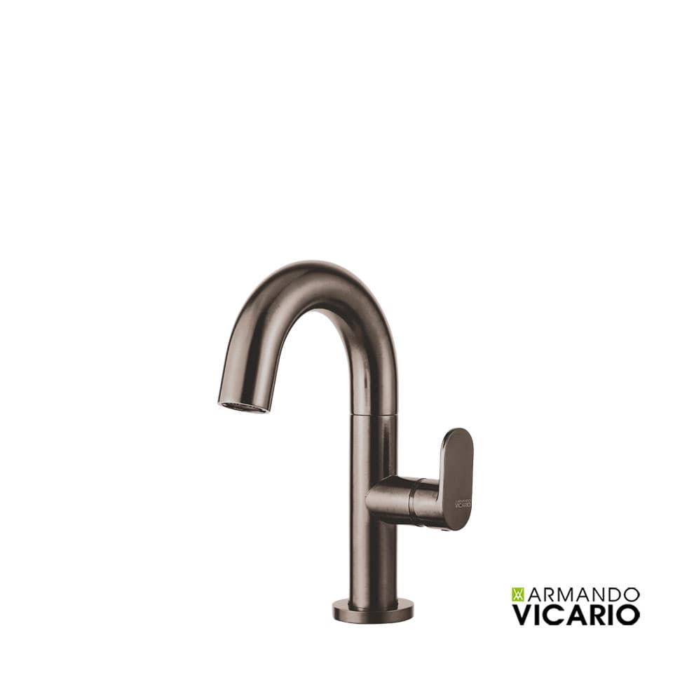 Μπαταρία Νιπτήρος Armando Vicario Slim 500010-410 Black Brushed