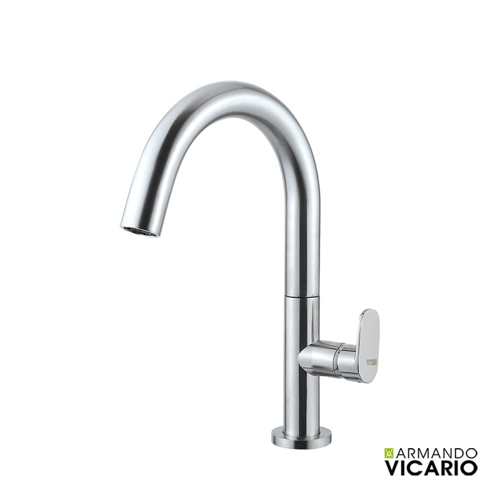 Μπαταρία Νιπτήρος Armando Vicario Slim 500040-100 Χρώμιο