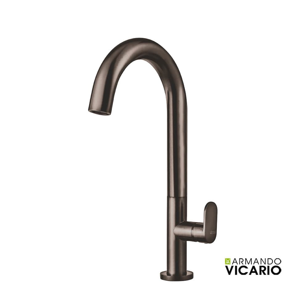 Μπαταρία Νιπτήρος Ψηλή Armando Vicario Slim 500041-410 Black Brushed
