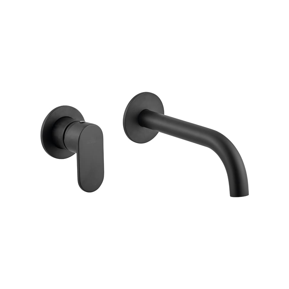 Μπαταρία Νιπτήρος Εντοιχισμού Armando Vicario Slim 500045-400 Ματ Μαύρο