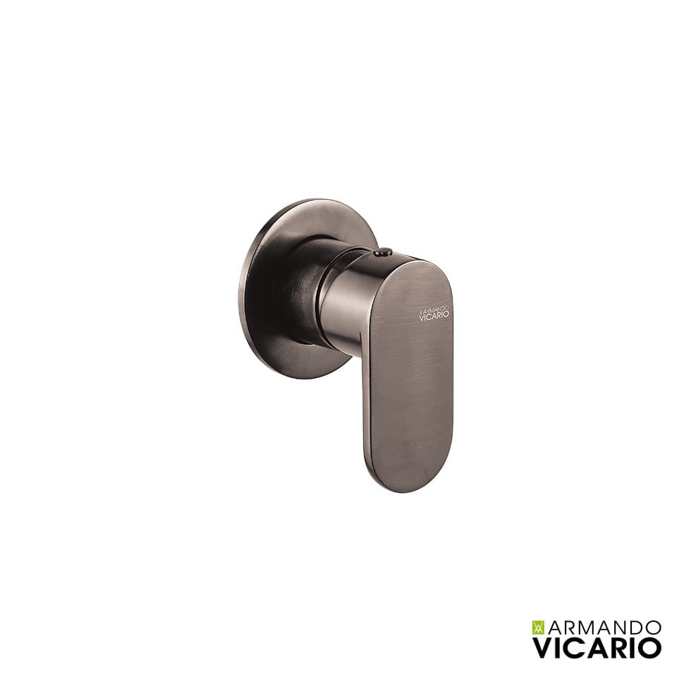 Μίκτης Εντοιχισμού 1 εξόδου Armando Vicario Slim 500050-410 Black Brushed