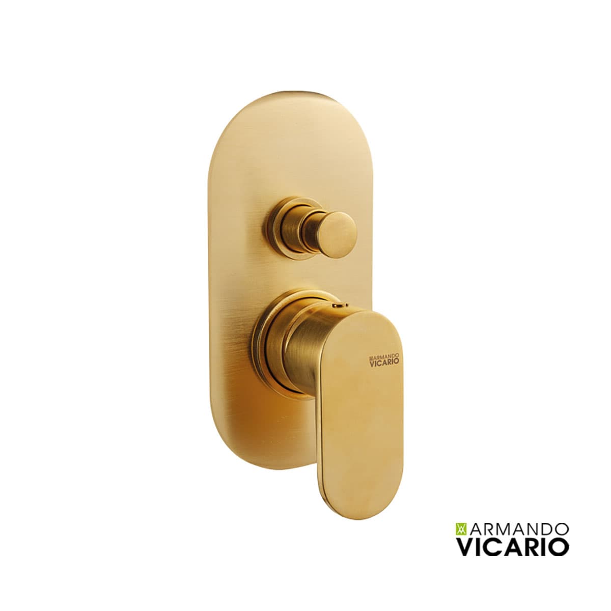 Μίκτης Εντοιχισμού 2 εξόδων Armando Vicario Slim 500050D-201 Gold Brushed