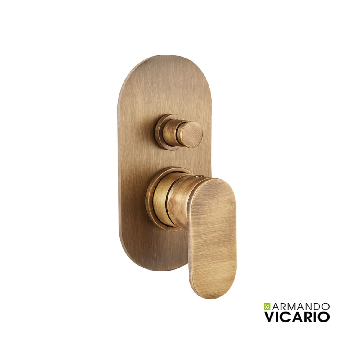 Μίκτης Εντοιχισμού 2 εξόδων Armando Vicario Slim 500050D-221 Antique Brass