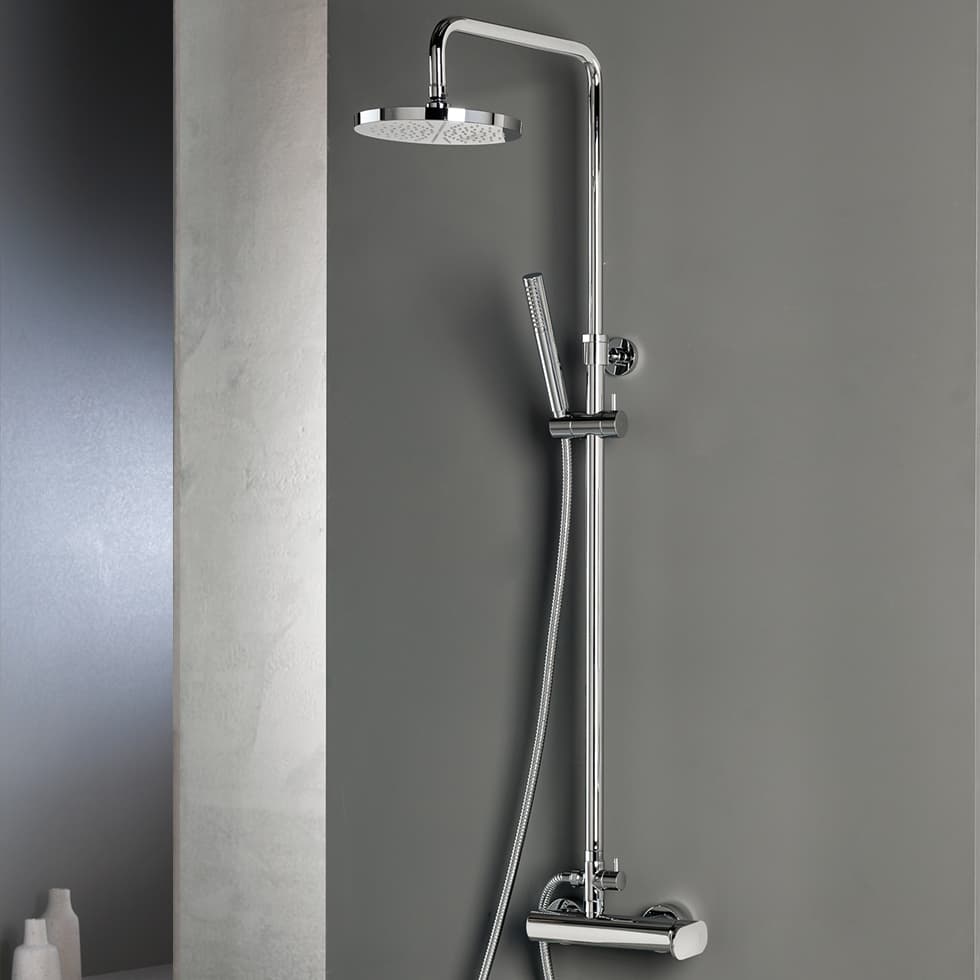 Κολώνα Ντους με Μπαταρία Armando Vicario Slim 500065-100 Χρώμιο