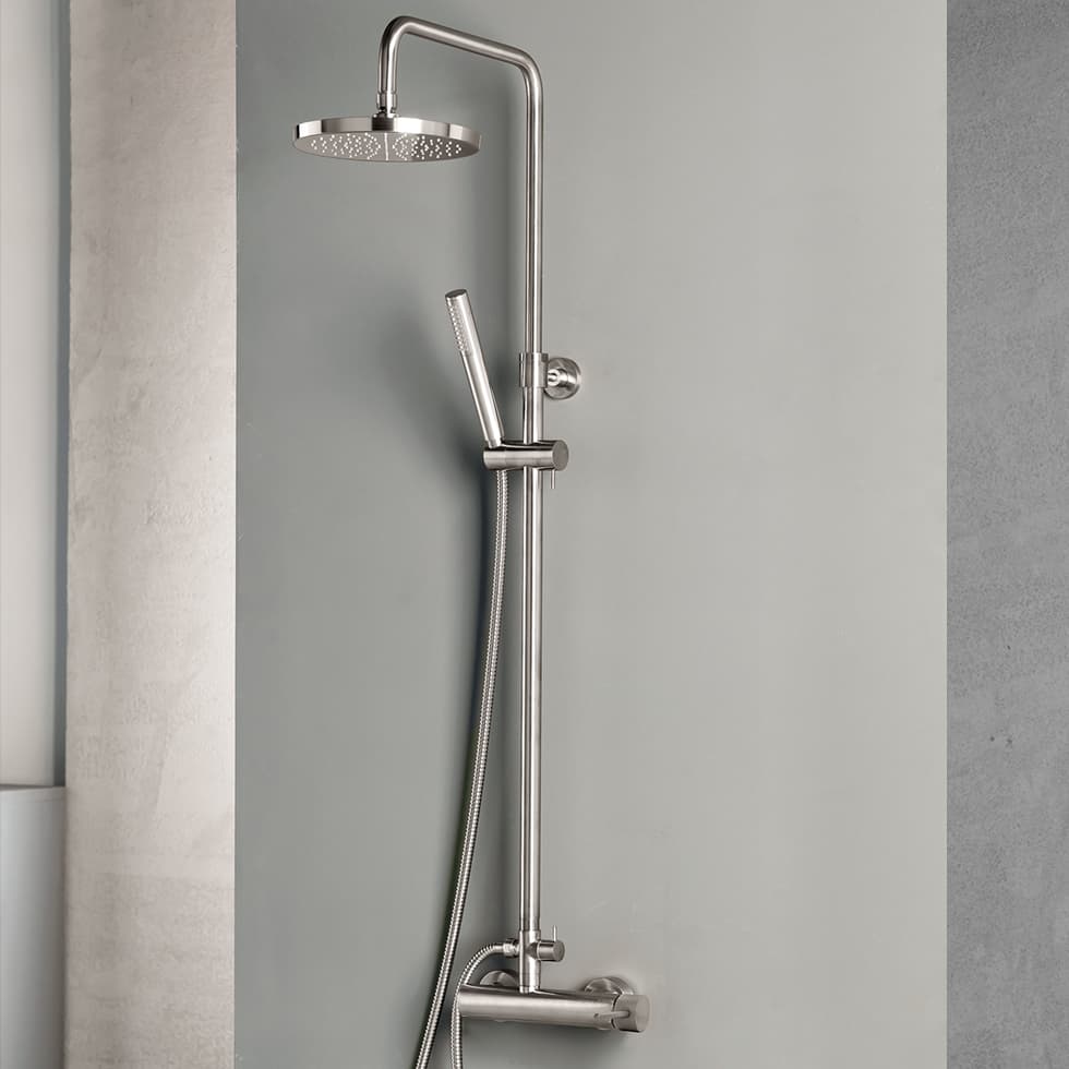 Κολώνα Ντους με Μπαταρία Armando Vicario Industrial 512065-110 Inox