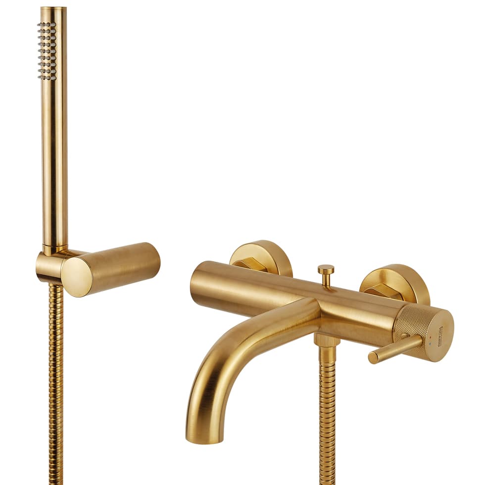 Μπαταρία Λουτρού Armando Vicario Industrial 512100-201 Gold Brushed