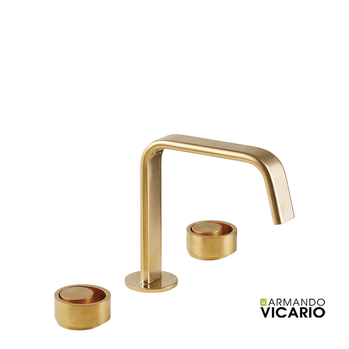 Μπαταρία Νιπτήρος Armando Vicario Halo 515043-201 Gold Brushed (3 οπών)