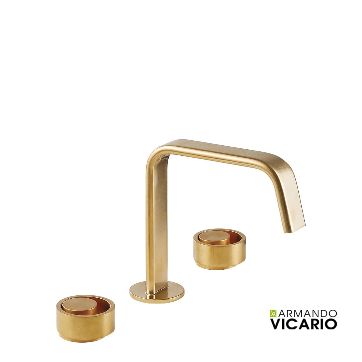 Μπαταρία Νιπτήρος Armando Vicario Halo 515043-201 Gold Brushed (3 οπών)