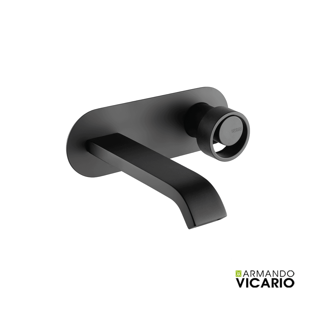 Μπαταρία Νιπτήρος Εντοιχισμού Armando Vicario Halo 515045-400 Ματ Μαύρο