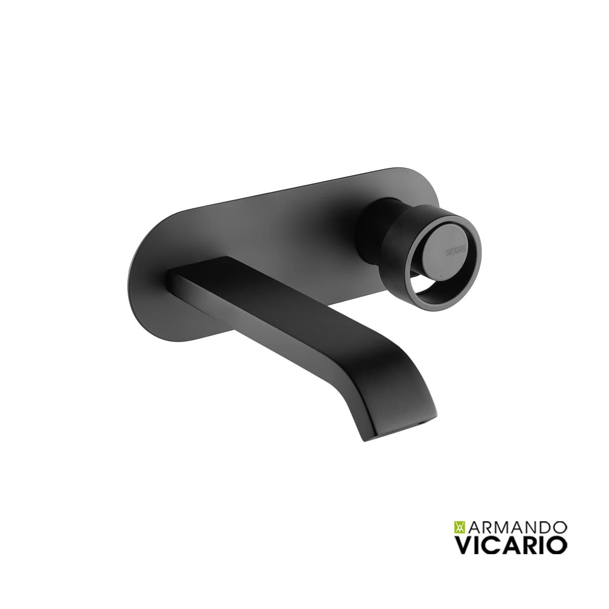 Μπαταρία Νιπτήρος Εντοιχισμού Armando Vicario Halo 515045-400 Ματ Μαύρο