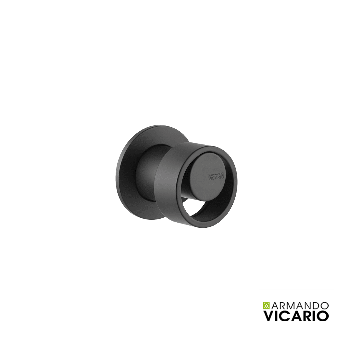 Μίκτης Εντοιχισμού 1 εξόδου Armando Vicario Halo 515050-400 Ματ Μαύρο