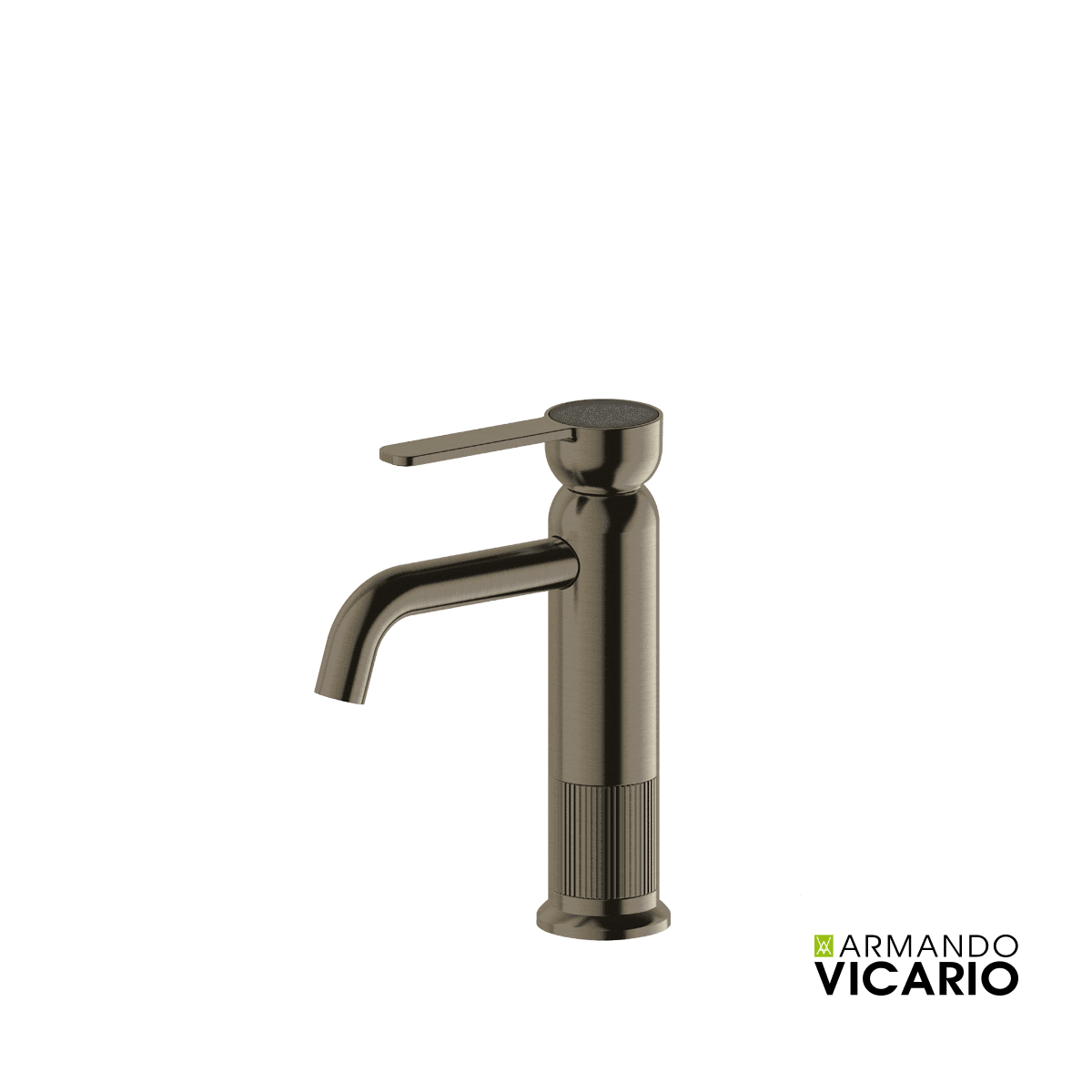 Μπαταρία Νιπτήρος Armando Vicario Lumiere 516010-410 Black Brushed