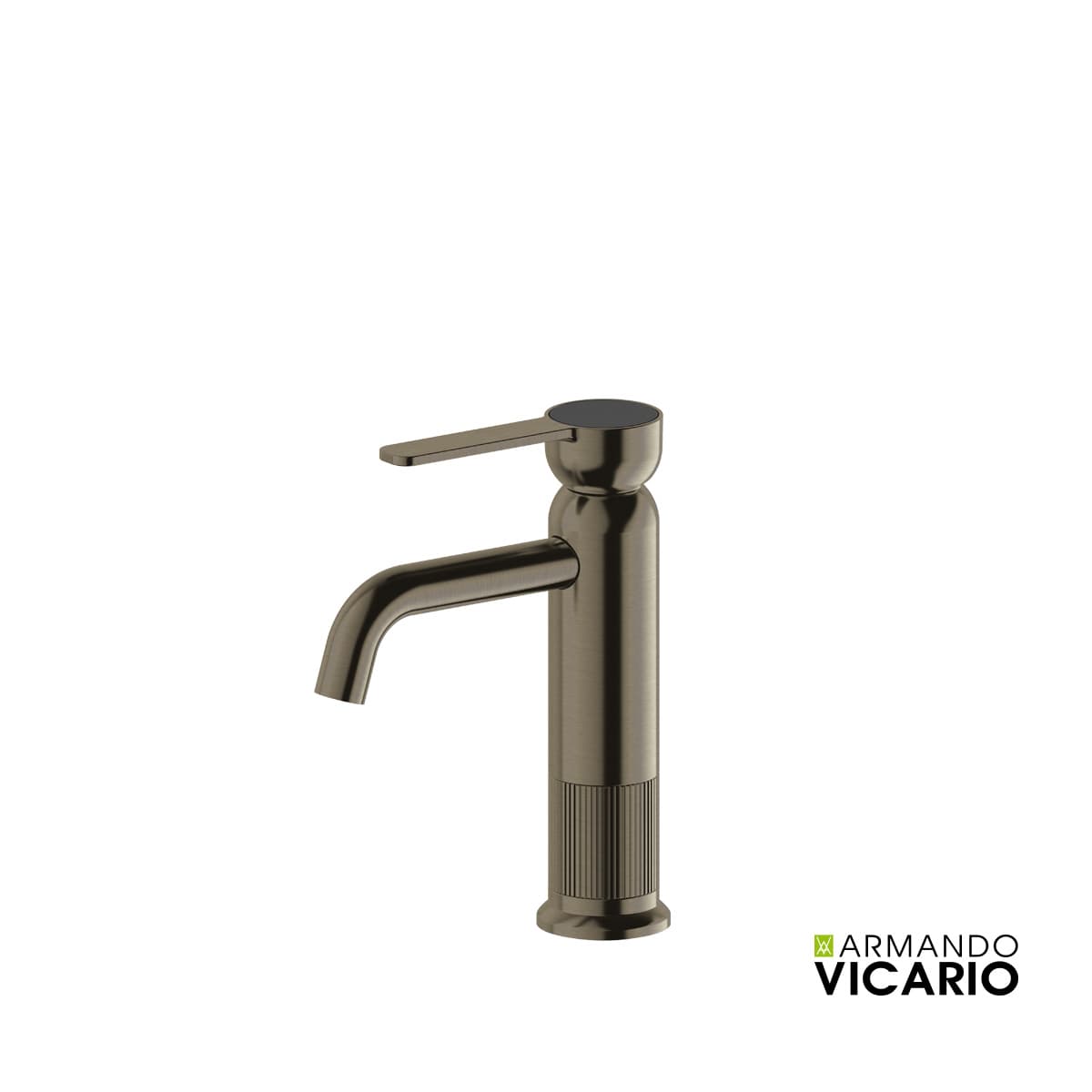 Μπαταρία Νιπτήρος Armando Vicario Lumiere 516010-410 Black Brushed