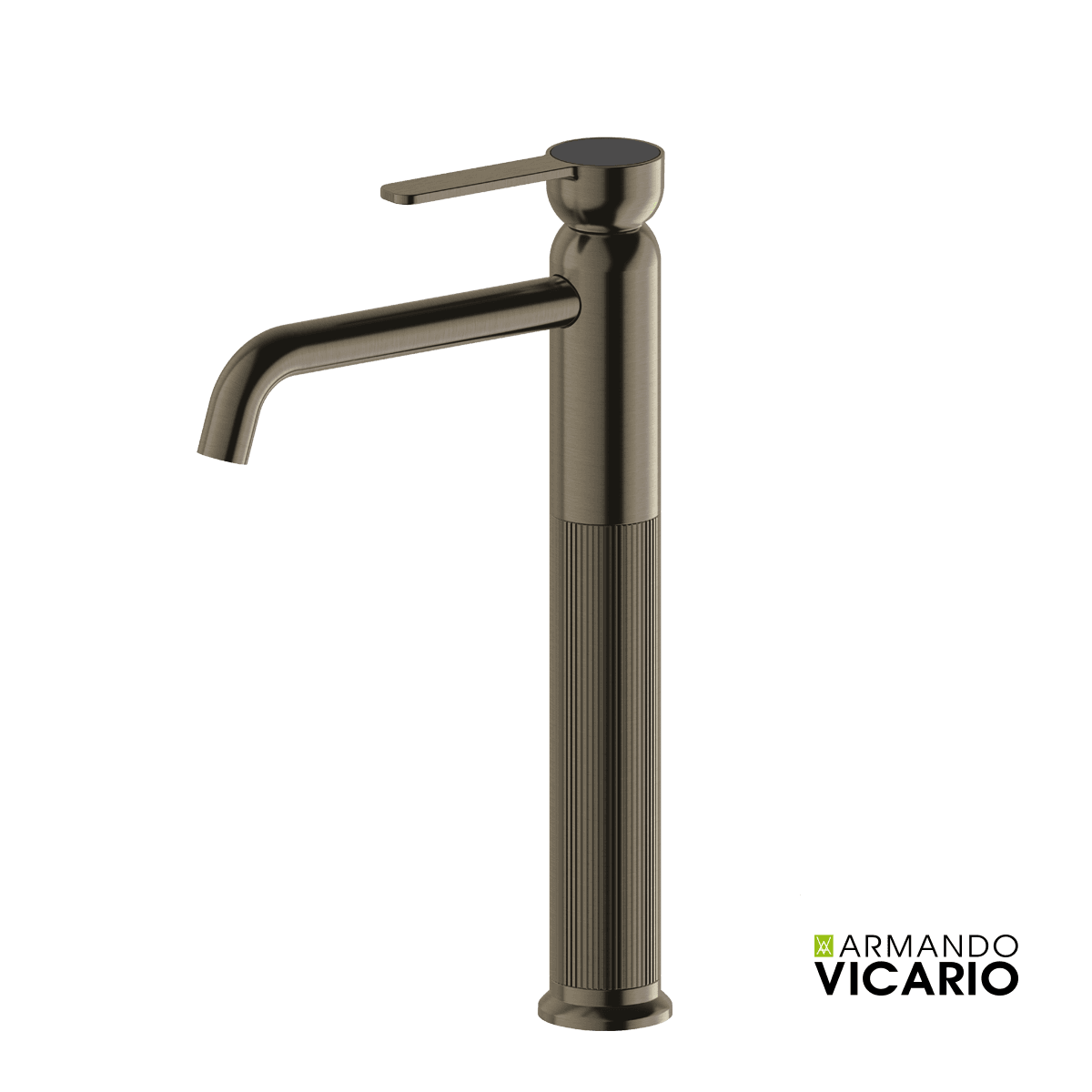 Μπαταρία Νιπτήρος Ψηλή Armando Vicario Lumiere 516041-410 Black Brushed
