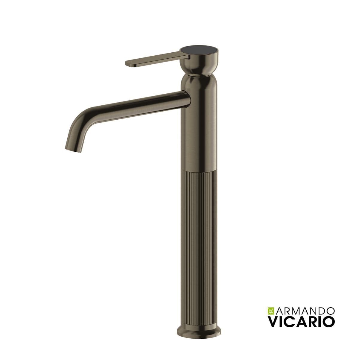 Μπαταρία Νιπτήρος Ψηλή Armando Vicario Lumiere 516041-410 Black Brushed
