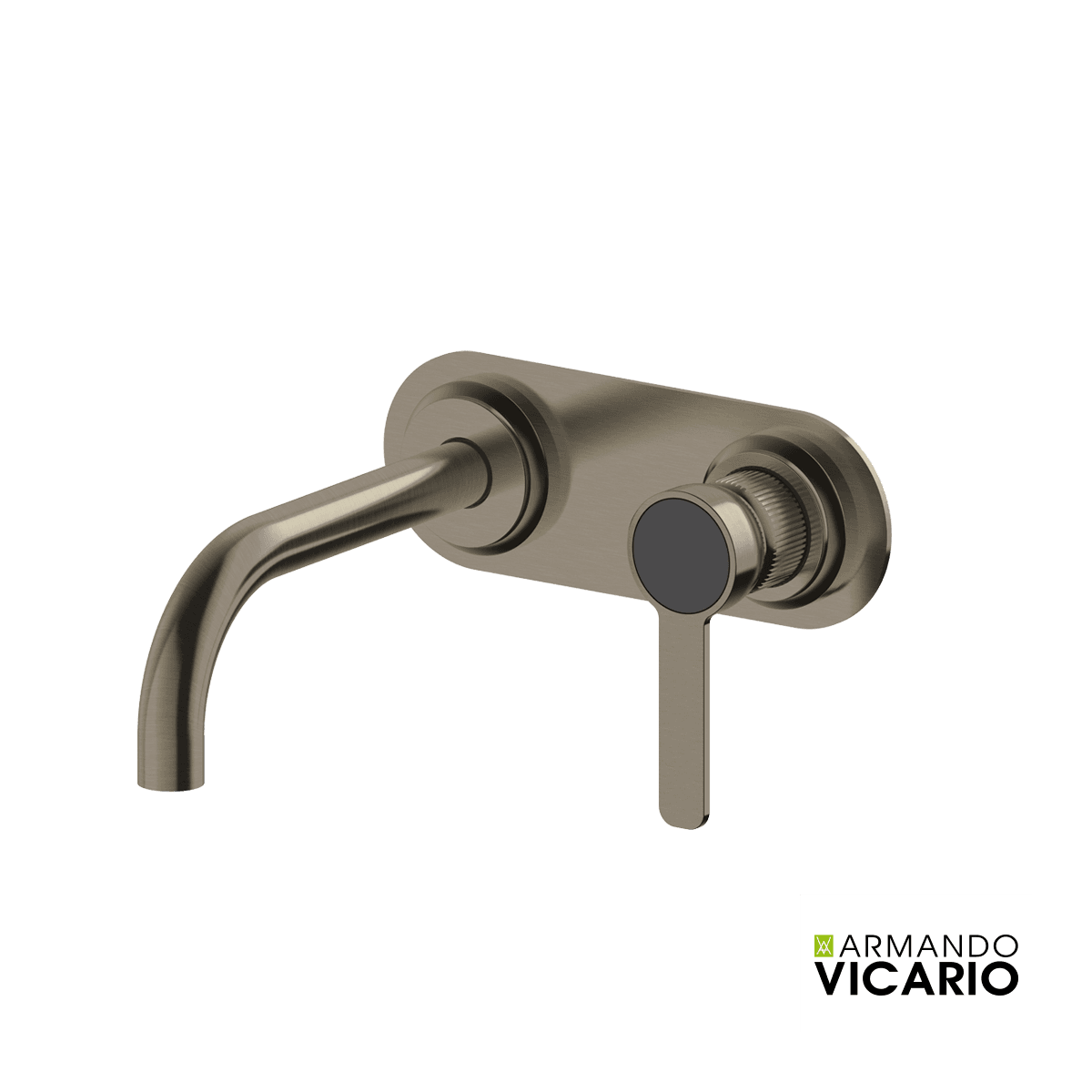 Μπαταρία Νιπτήρος Εντοιχισμού Armando Vicario Lumiere 516045-410 Black Brushed