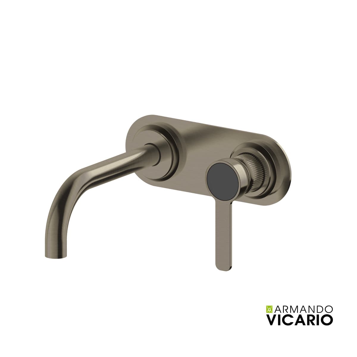 Μπαταρία Νιπτήρος Εντοιχισμού Armando Vicario Lumiere 516045-410 Black Brushed