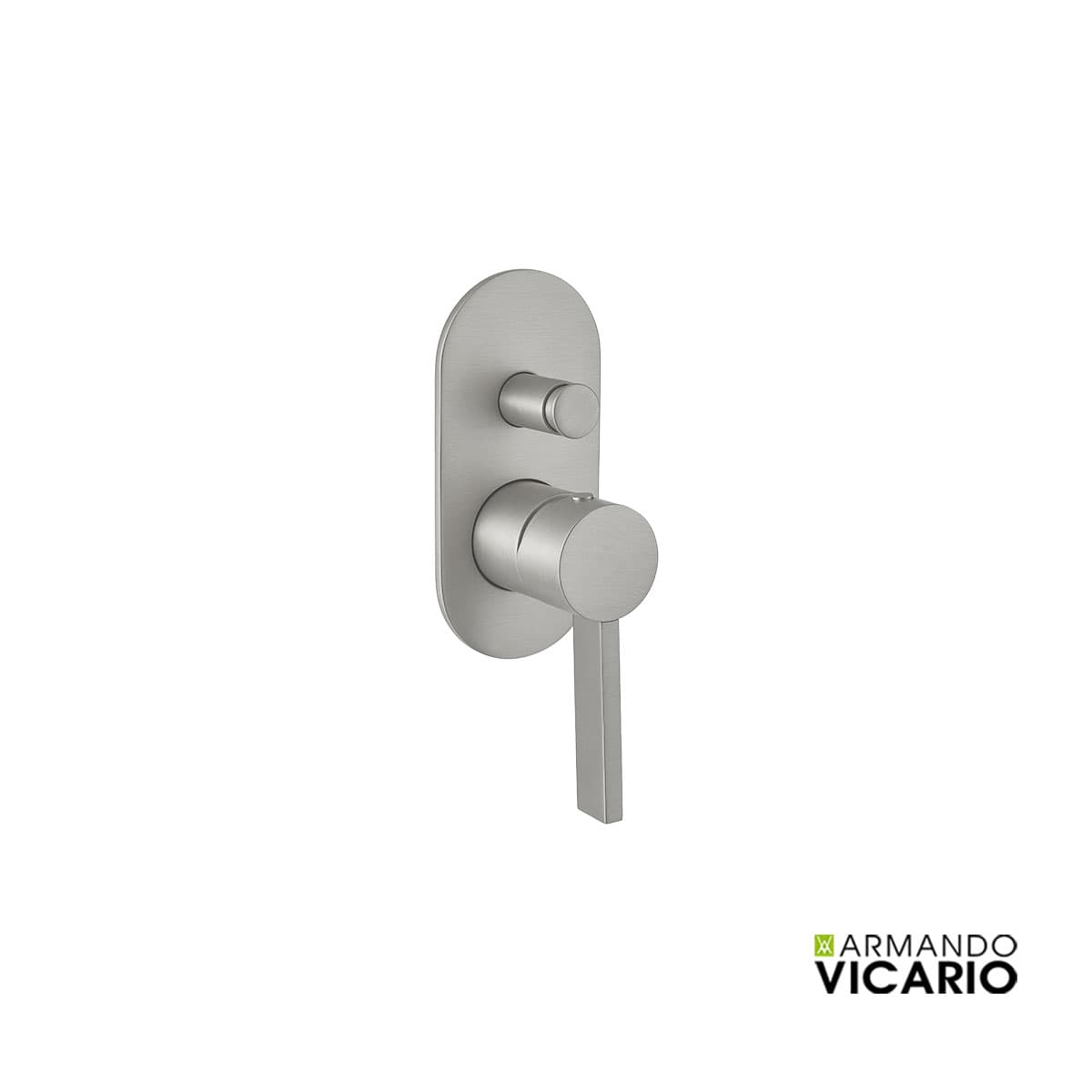 Μίκτης Εντοιχισμού 2 εξόδων Armando Vicario Mooi 518050D-110 Inox Brushed